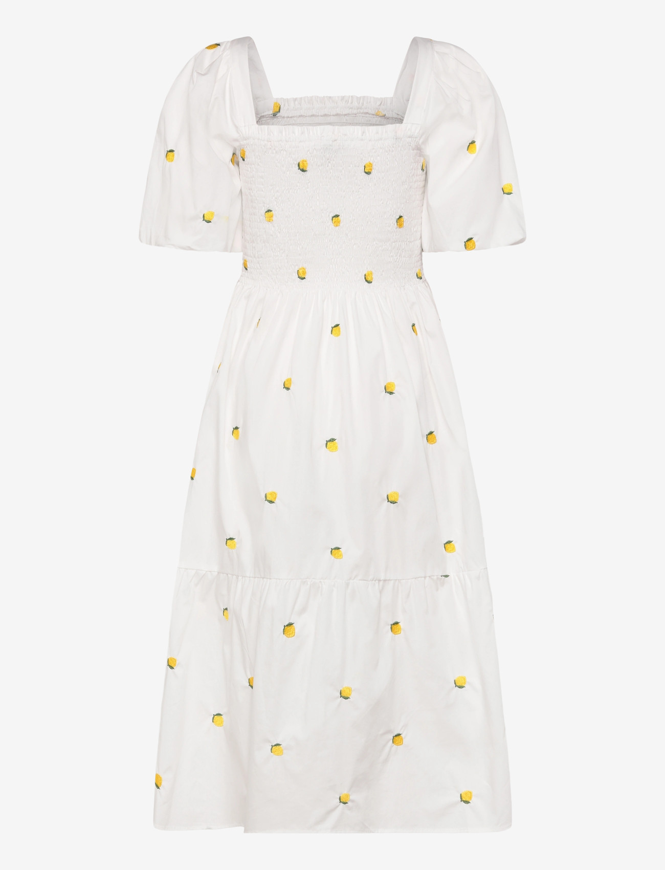 A-View - Cheri fruit dress - sommerkleider - 200 white/yellow - 1