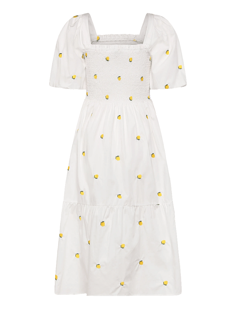 A-View - Cheri fruit dress - sommerkleider - 200 white/yellow - 1