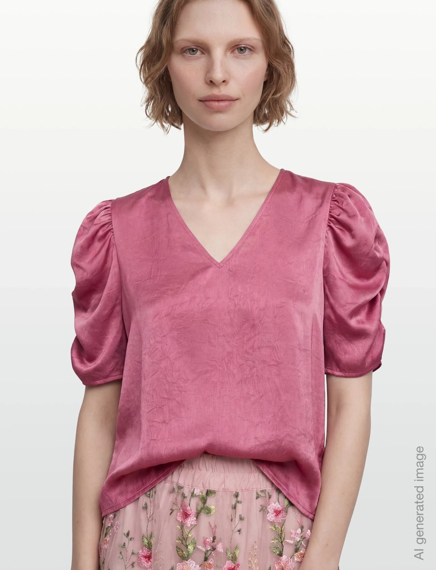 A-View - Sindrella blouse - short-sleeved blouses - old rose - 3