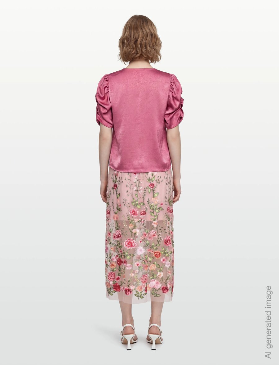 A-View - Sindrella blouse - short-sleeved blouses - old rose - 4