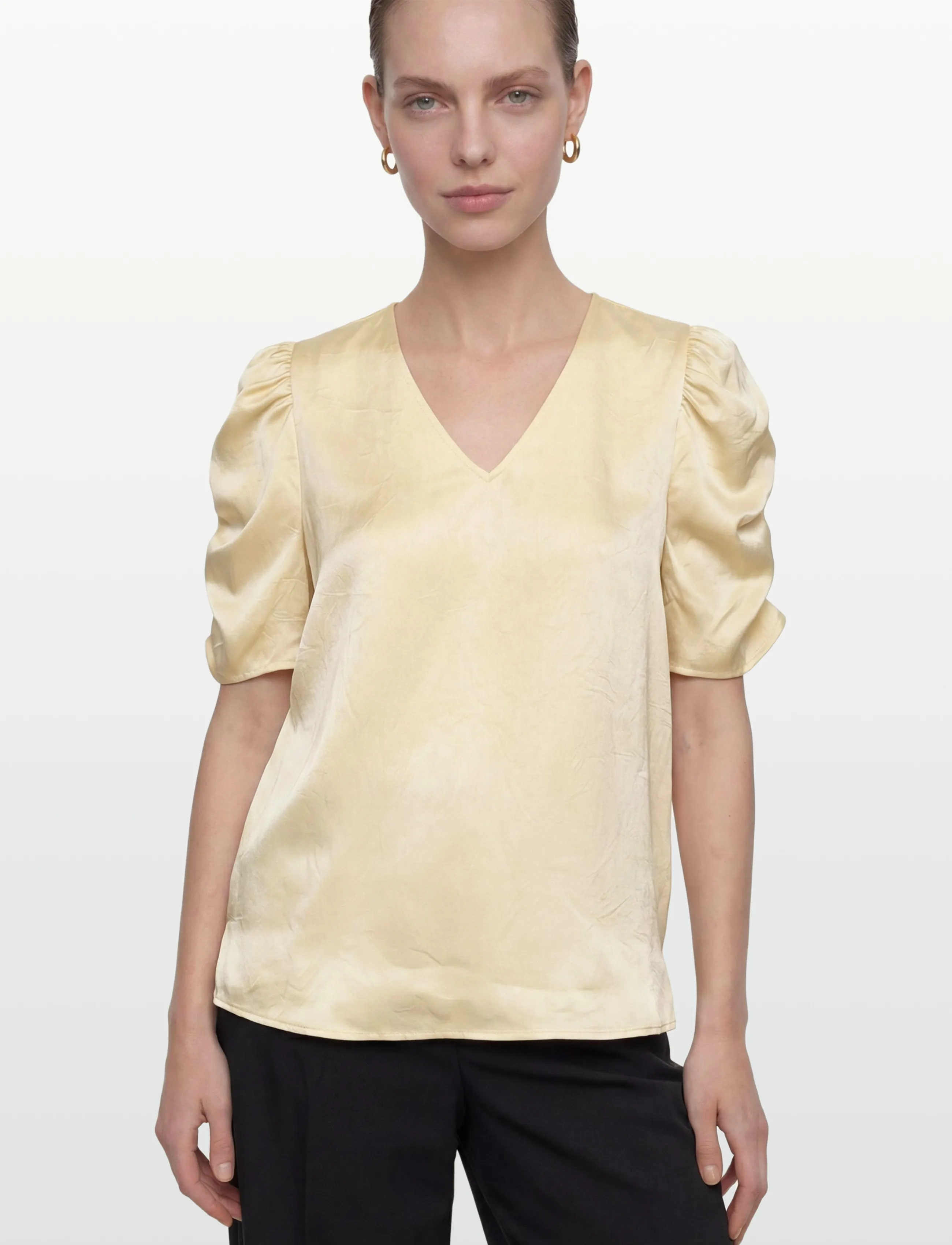 A-View - Sindrella blouse - kurzämlige blusen - pale yellow - 3