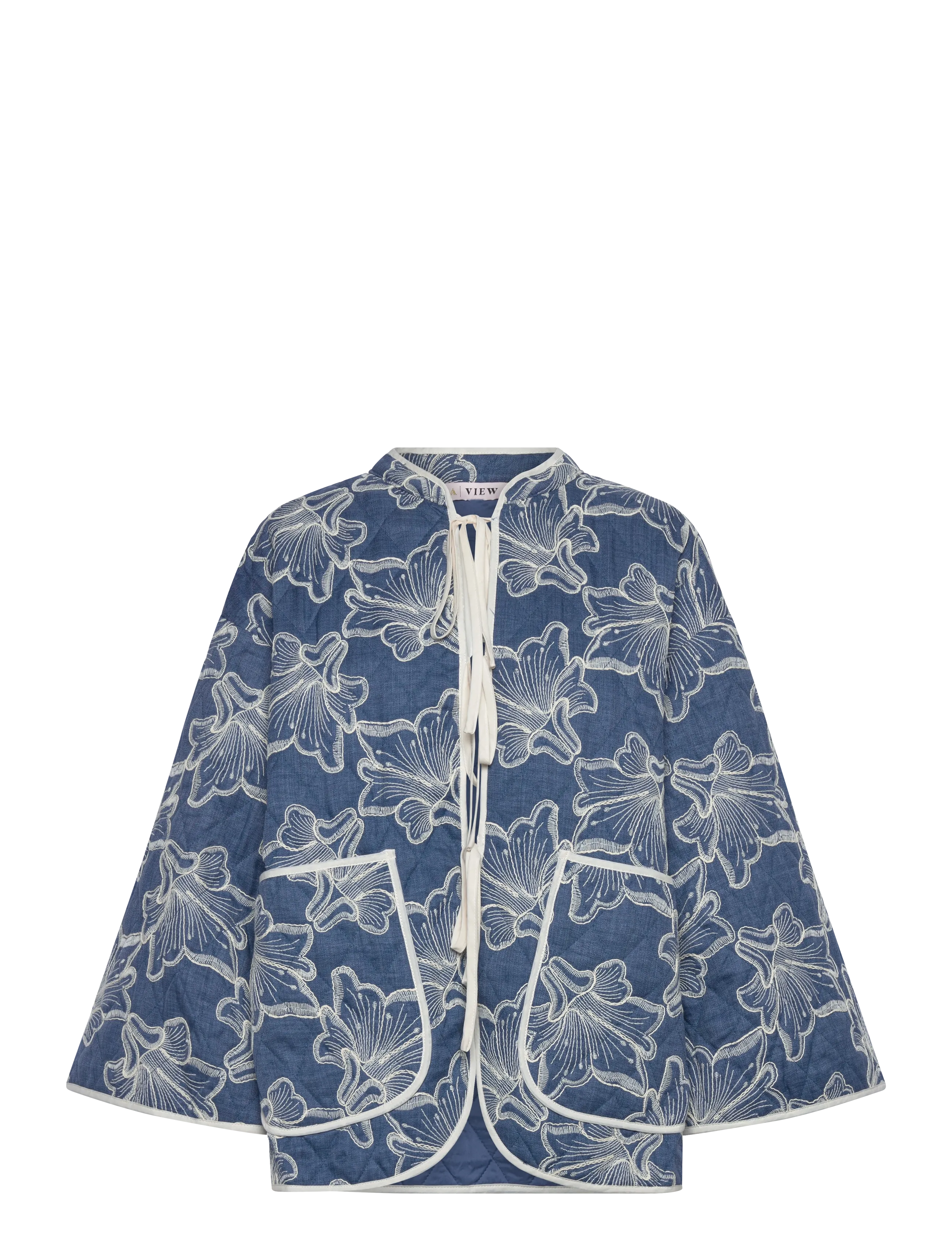 A-View Severin jacket - Tøj - BLUE/OFF WHITE / blue