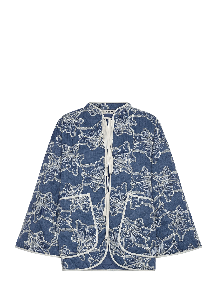 A-View - Severin jacket - blue/off white - 1