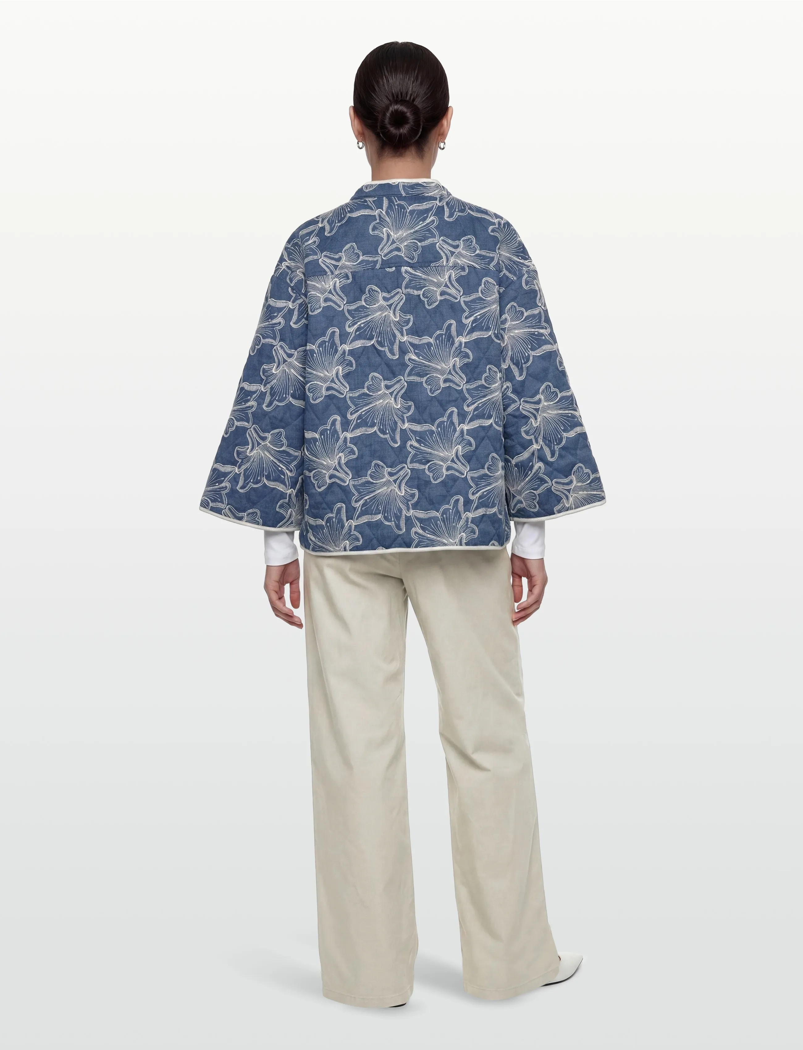 A-View - Severin jacket - blue/off white - 4