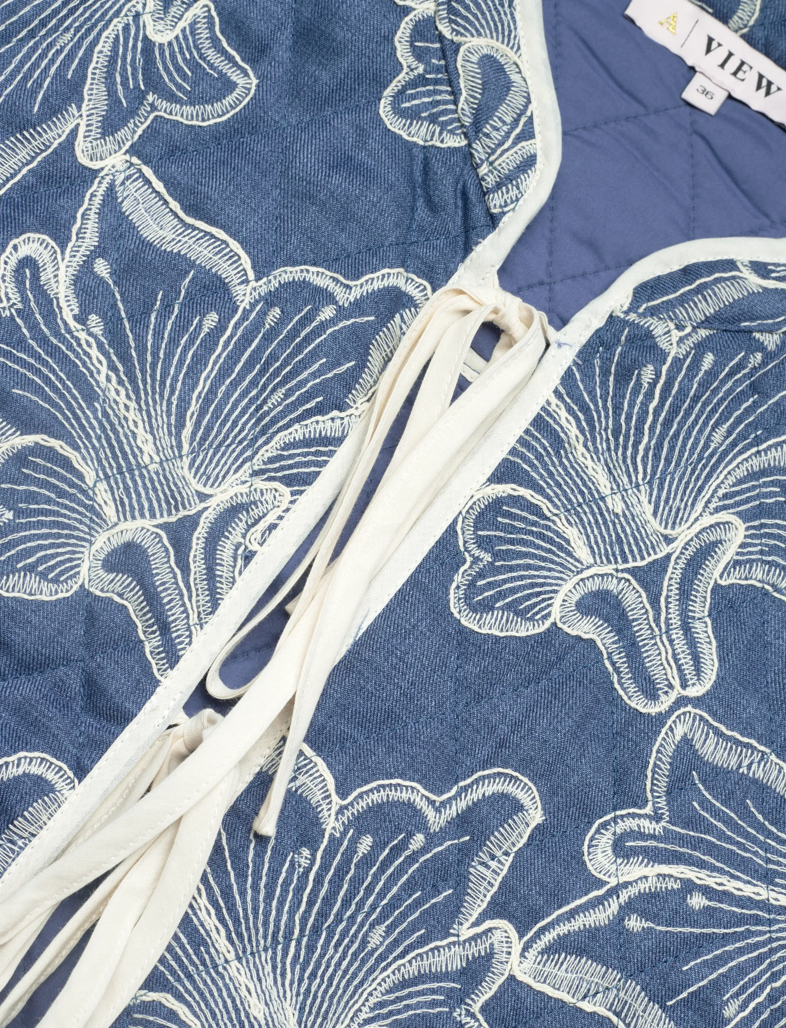 A-View - Severin jacket - blue/off white - 5