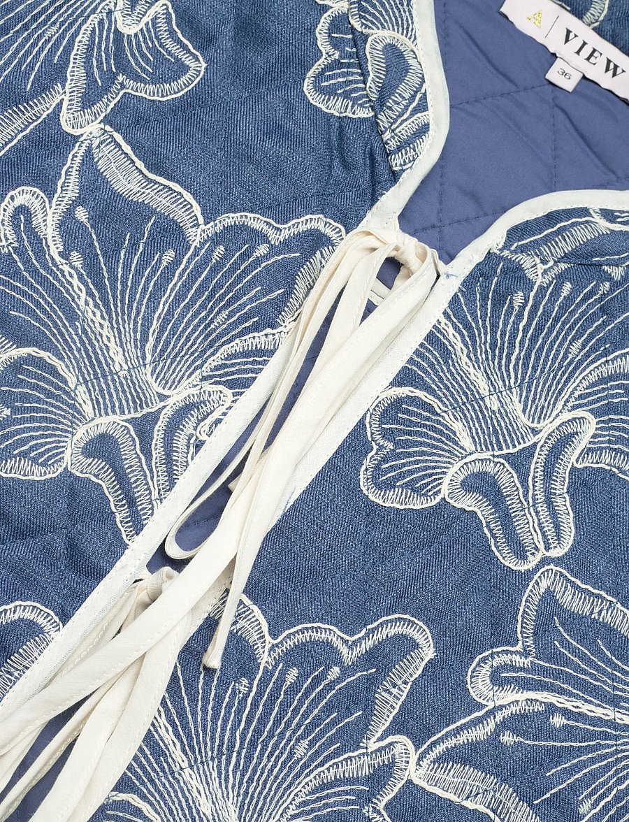 A-View - Severin jacket - blue/off white - 5