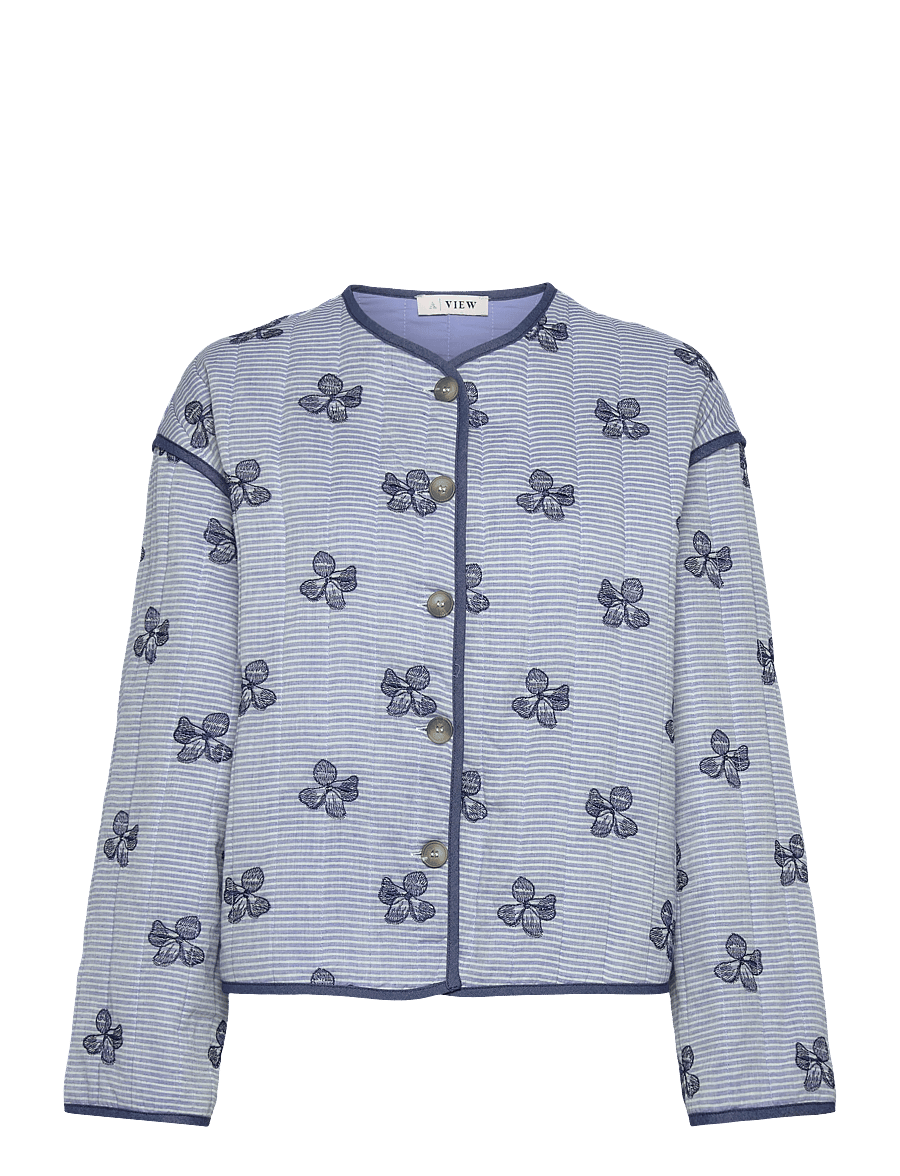 A-View - Fina jacket - vestes de printemps - blue/off white - 1