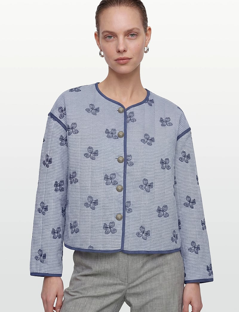 A-View - Fina jacket - frühlingsjacken - blue/off white - 3