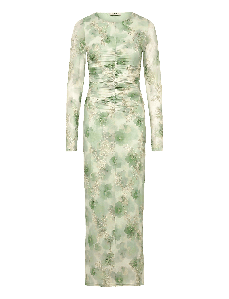 A-View - Selmina dress - stramme kjoler - 859 dusty green - 1