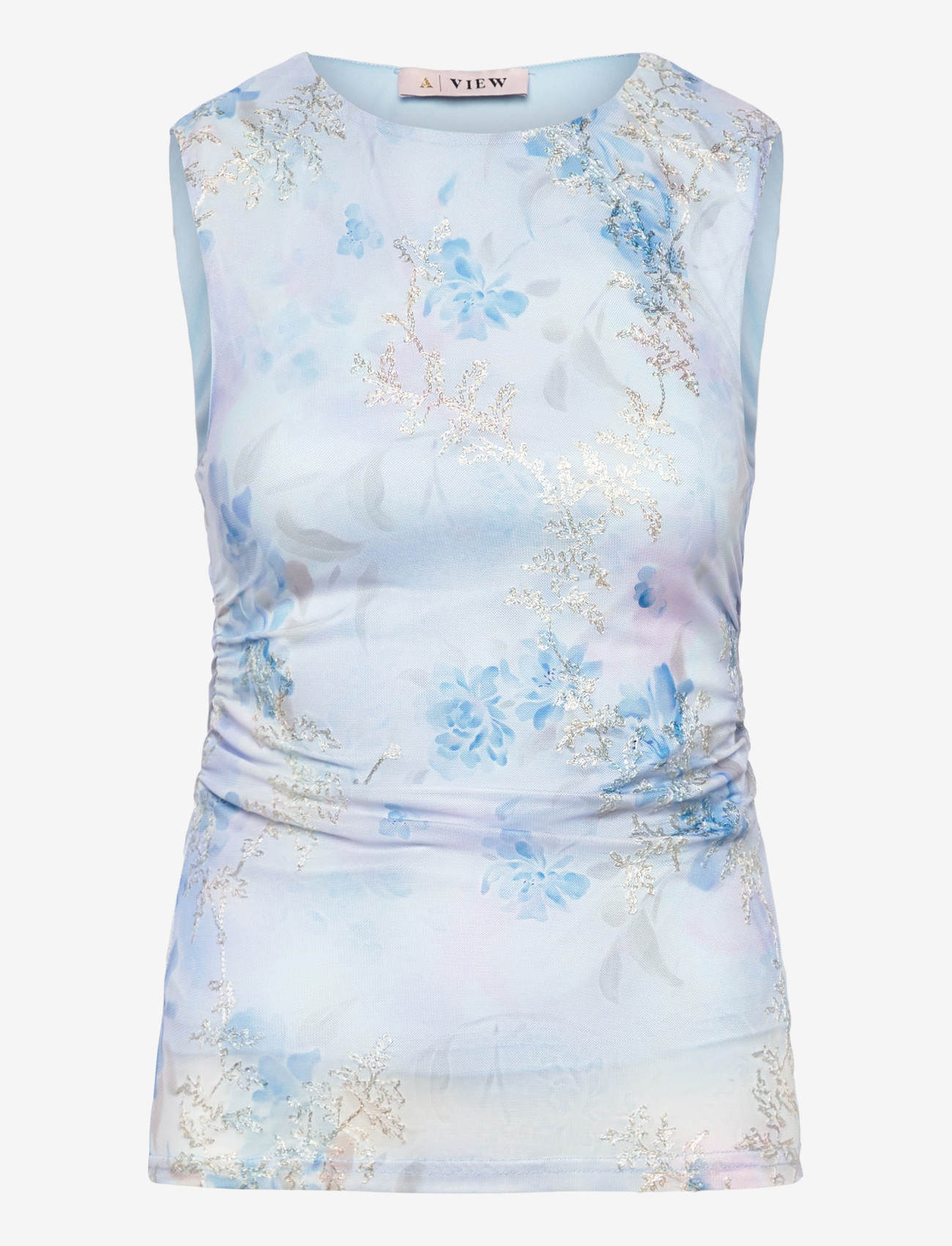 A-View - Claudine top - pikkade varrukatega t-särgid - light blue/rose - 0