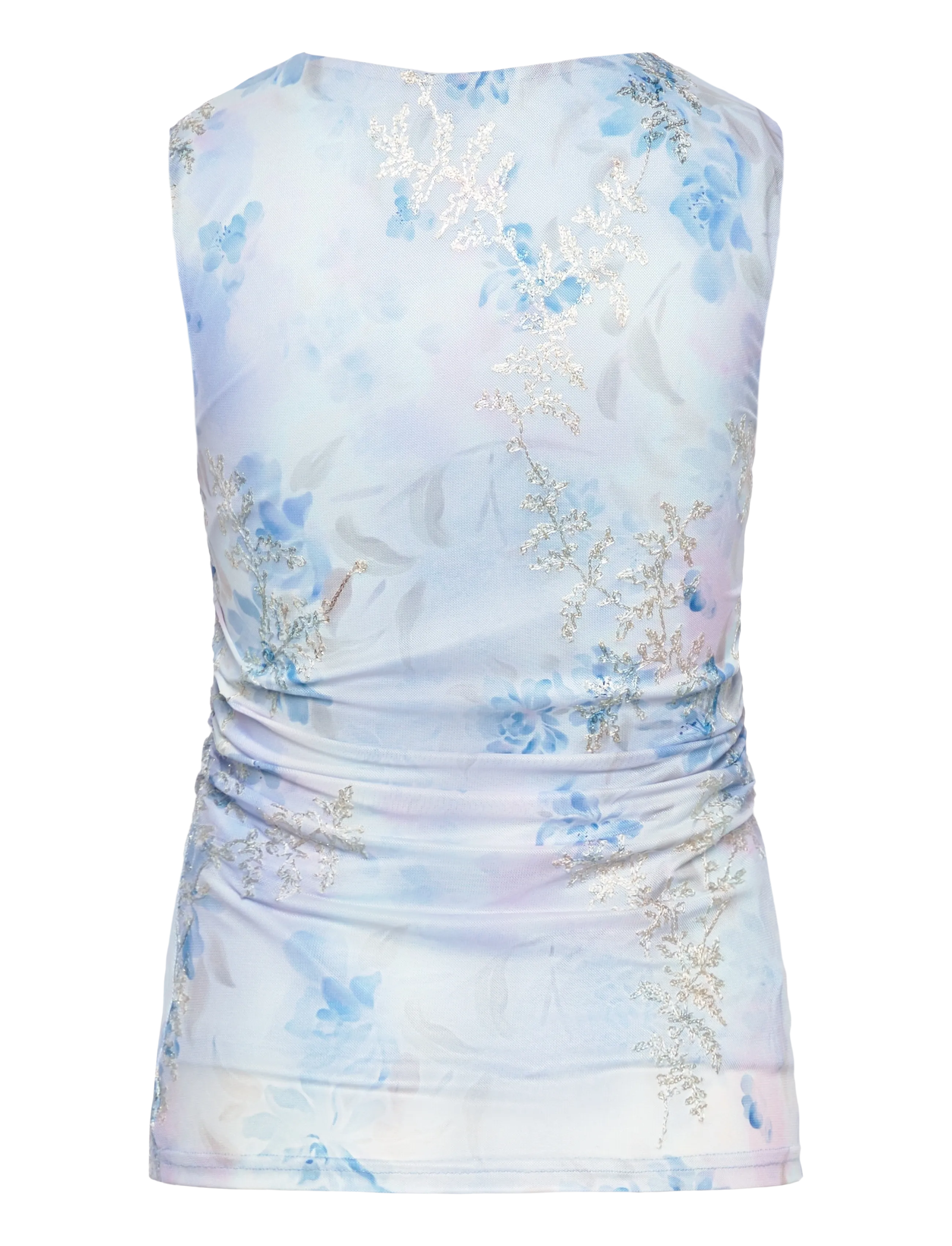 A-View - Claudine top - laveste priser - light blue/rose - 2