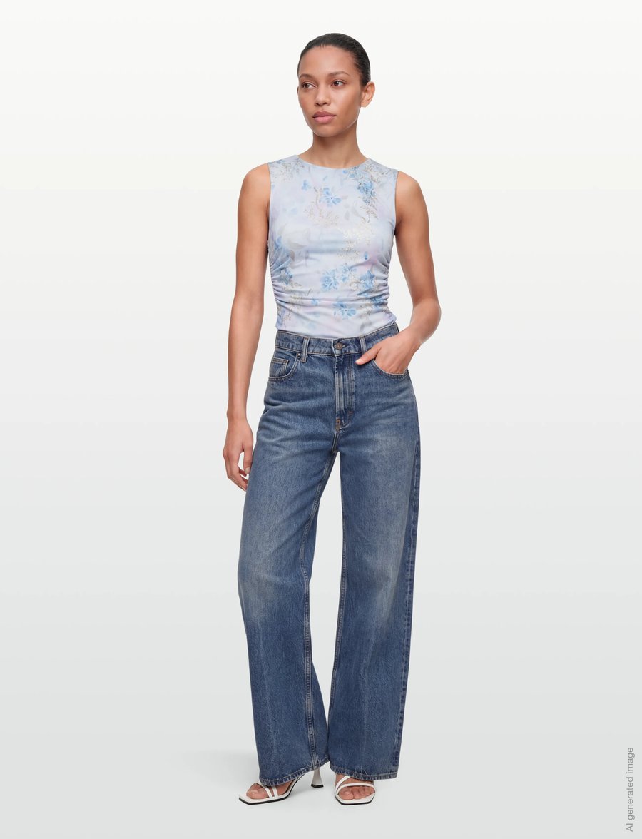 A-View - Claudine top - Ärmellose tops - light blue/rose - 0
