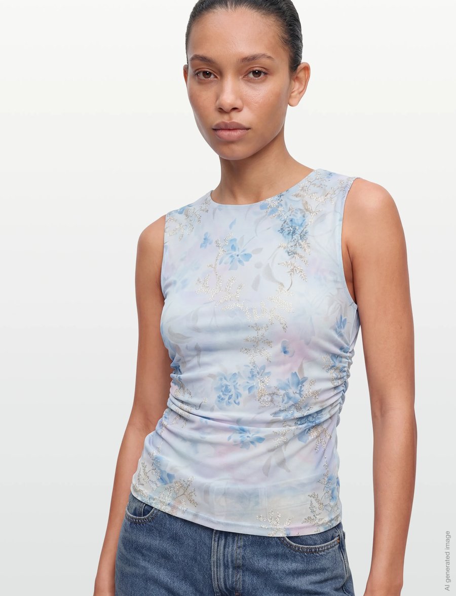 A-View - Claudine top - Ärmellose tops - light blue/rose - 3