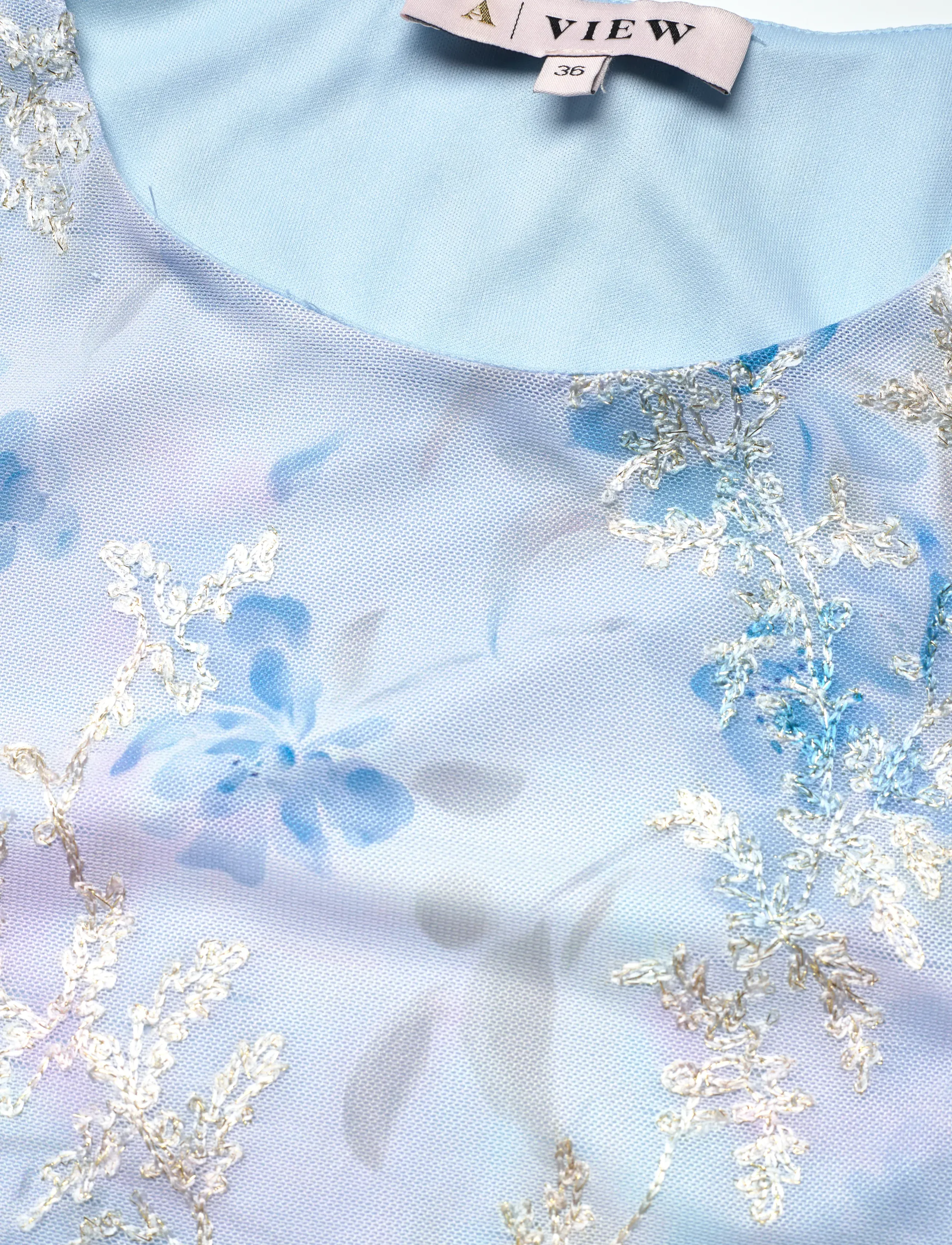 A-View - Claudine top - laveste priser - light blue/rose - 5