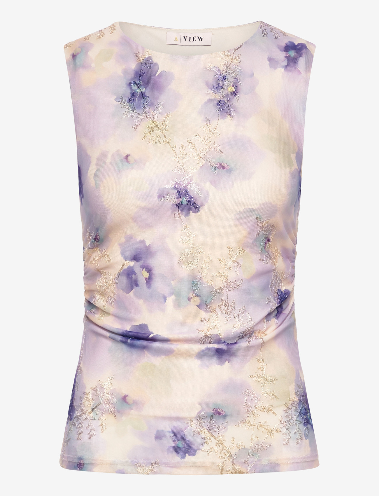 A-View - Claudine top - langärmelig - purple/yellow - 0