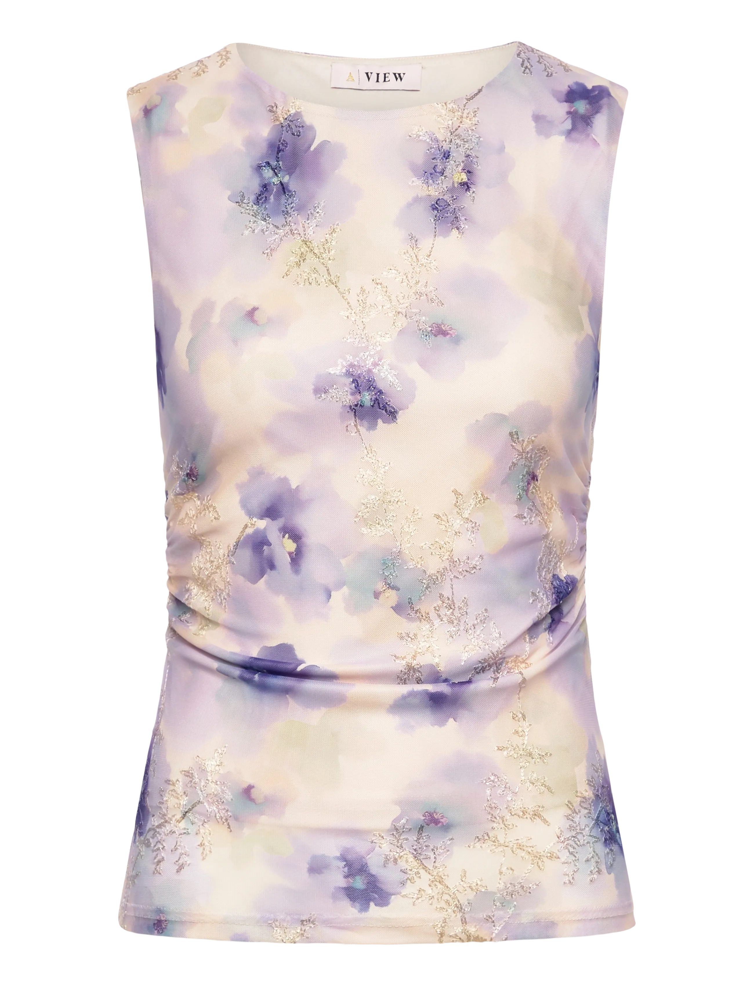 A-View Claudine top - Nyheter - PURPLE/YELLOW / multi