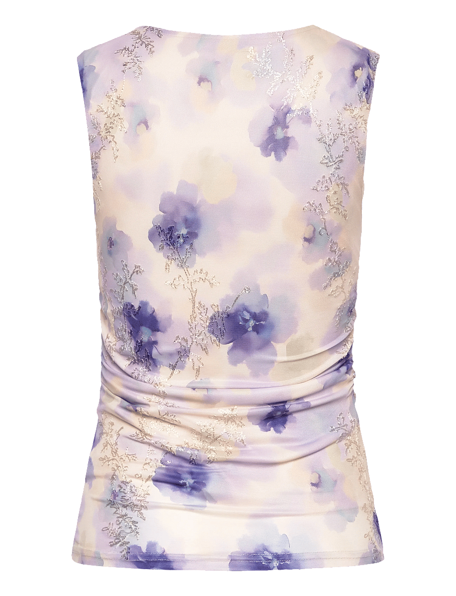 A-View - Claudine top - Ärmellose tops - purple/yellow - 2