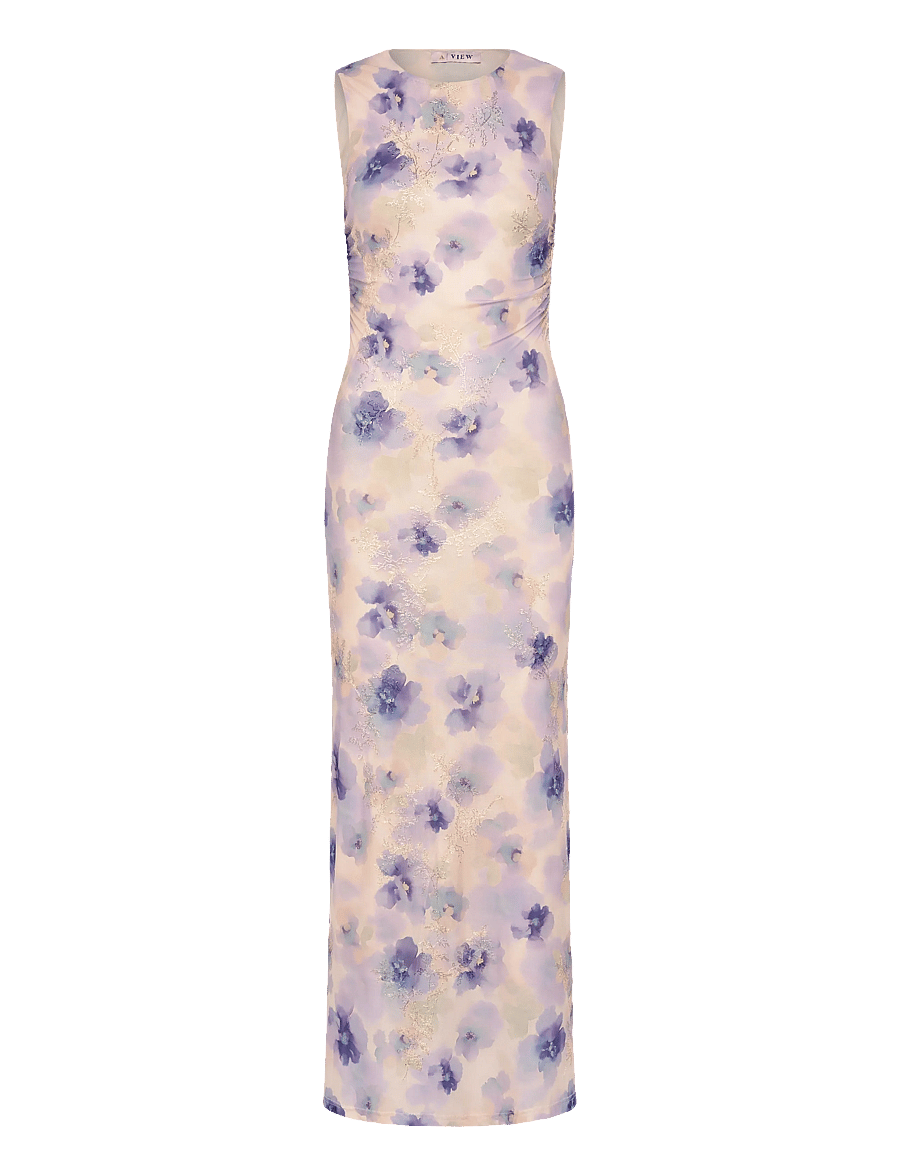 A-View - Belena dress - etuikleider - 129 purple/yellow - 1