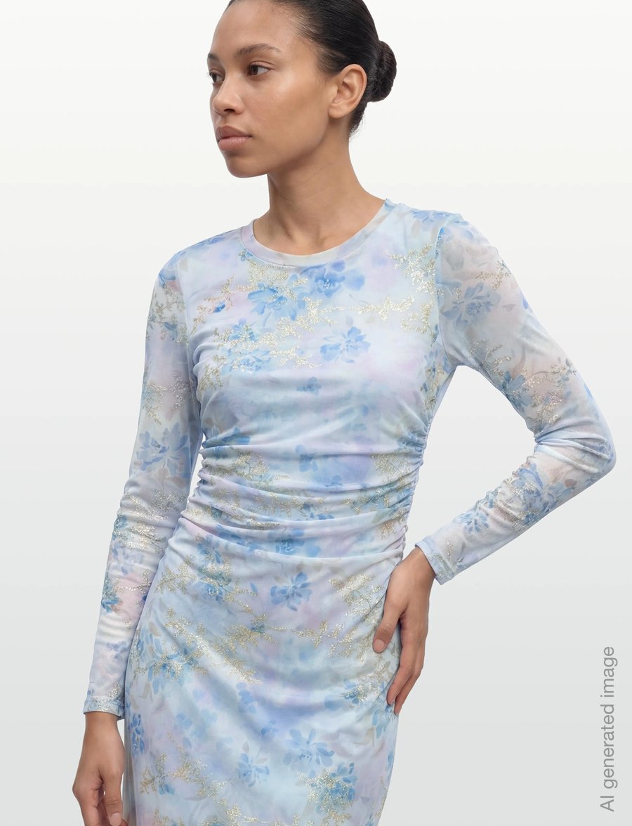 A-View - Naja dress - cocktailkjoler - 230 light blue/rose - 4