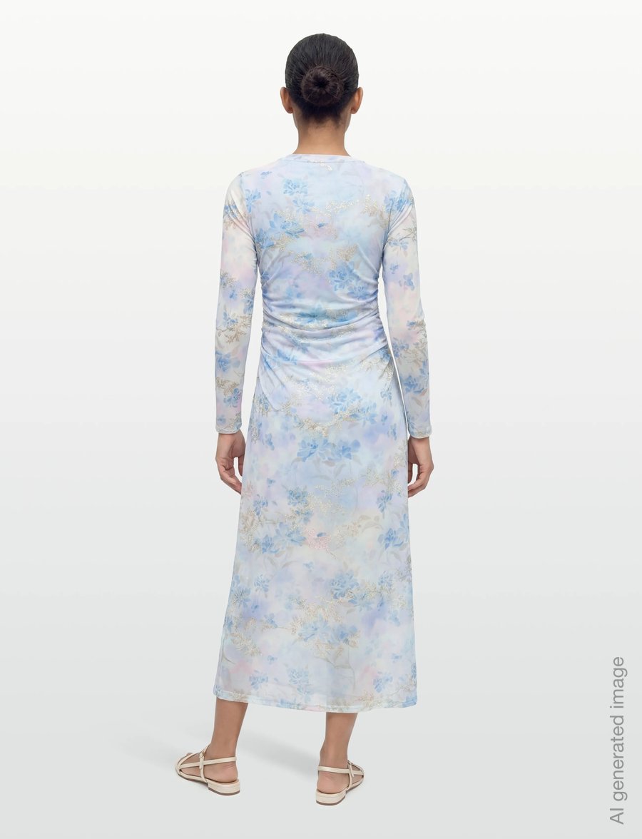 A-View - Naja dress - cocktailkjoler - 230 light blue/rose - 5