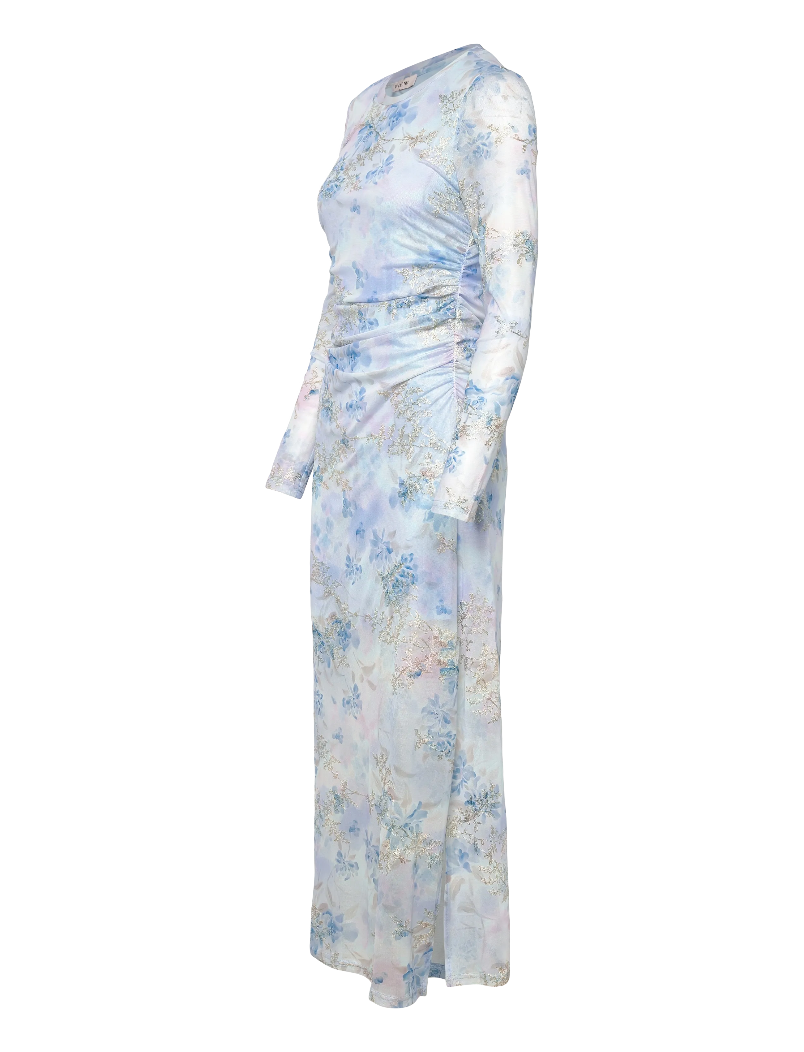 A-View - Naja dress - cocktailklänningar - 230 light blue/rose - 3