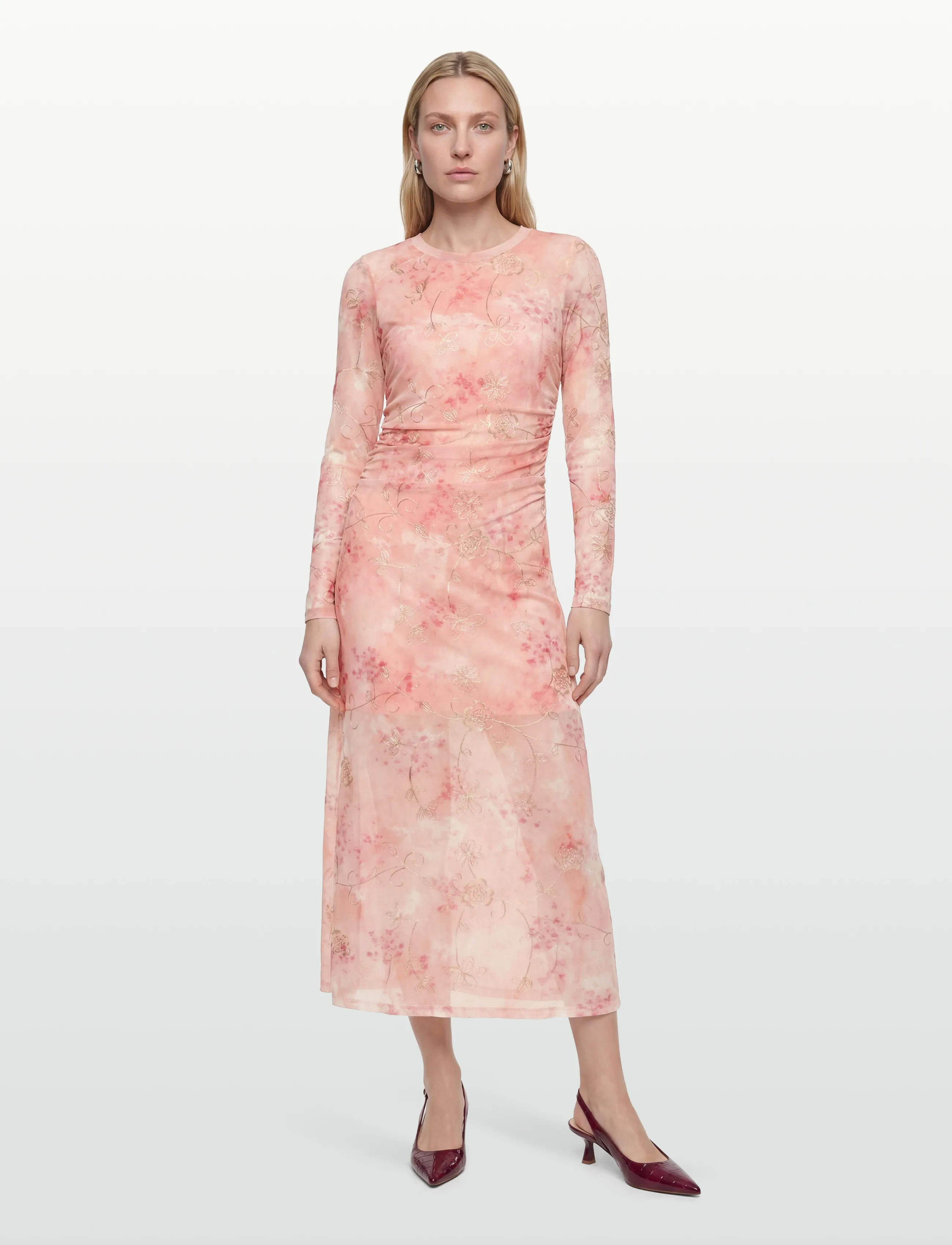 A-View Naja dress - Aftenkjoler & Gallakjoler - 295 PEACH / pink/rose
