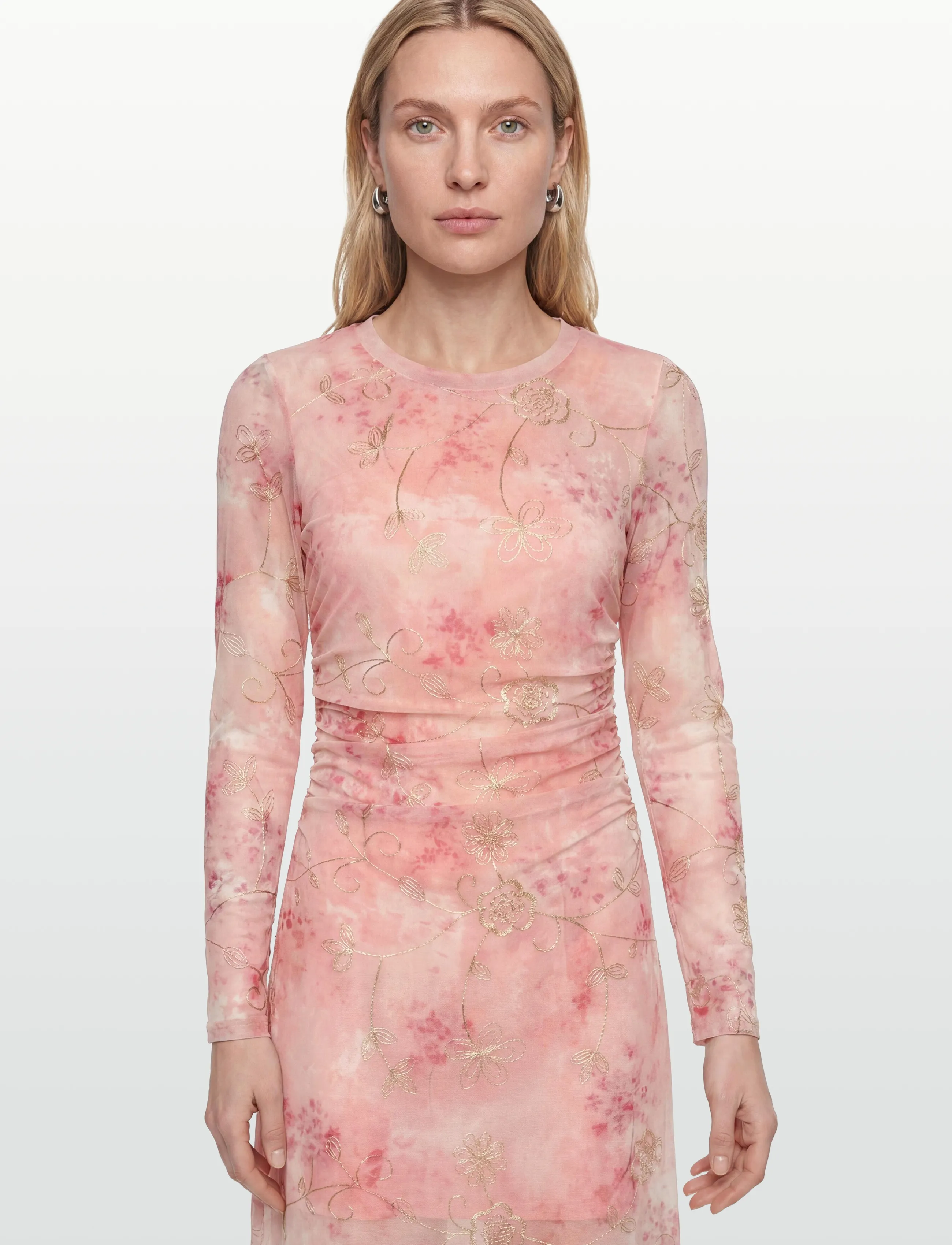 A-View - Naja dress - midikleider - 295 peach - 3
