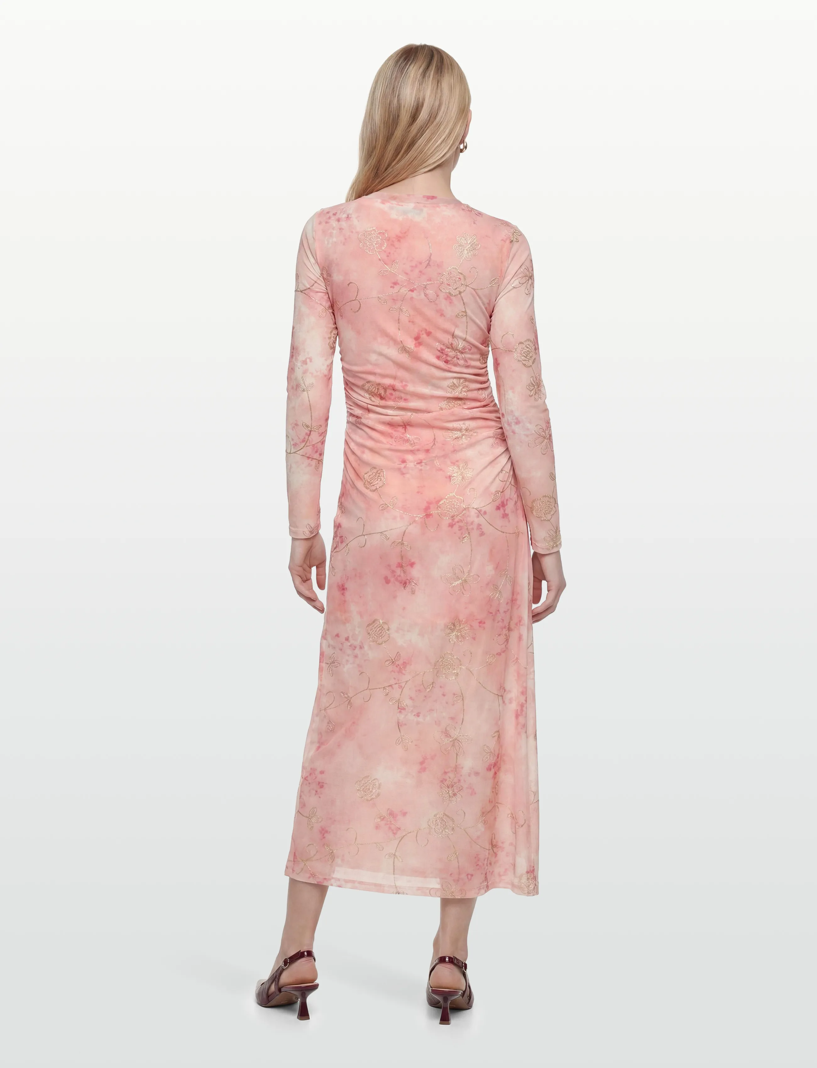 A-View - Naja dress - midikleider - 295 peach - 4