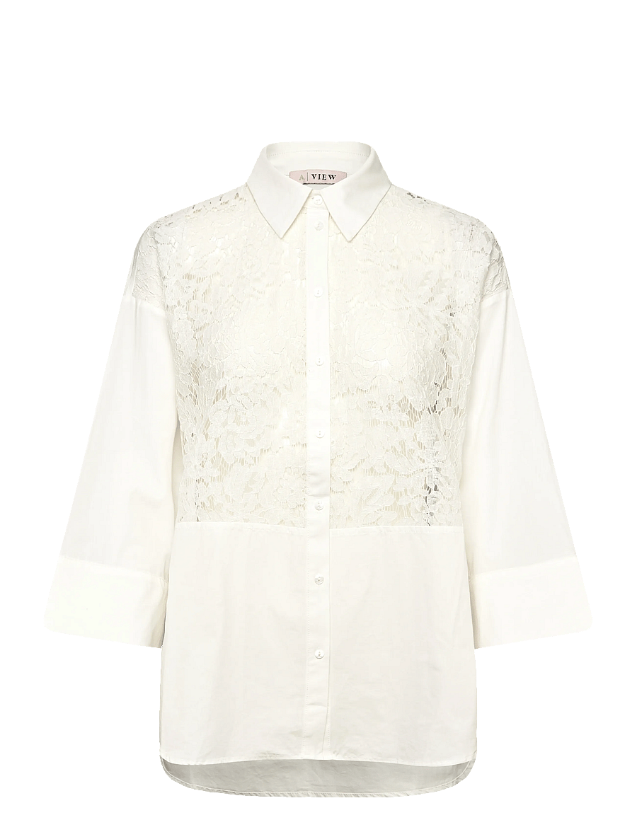 A-View - Clara shirt - langärmlige hemden - 000 white - 0