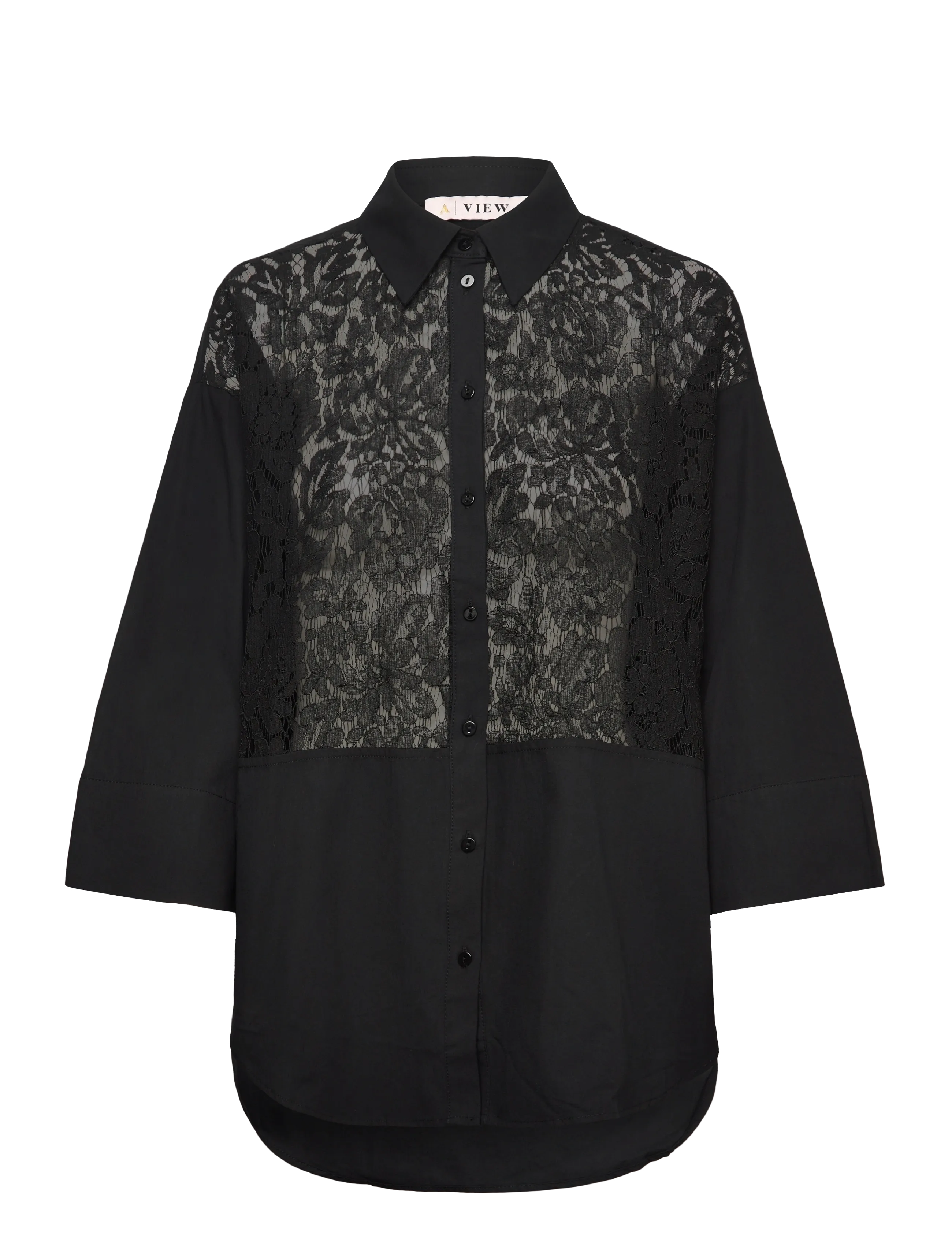 A-VIEW Clara Shirt Schwarz - 40 - Damen