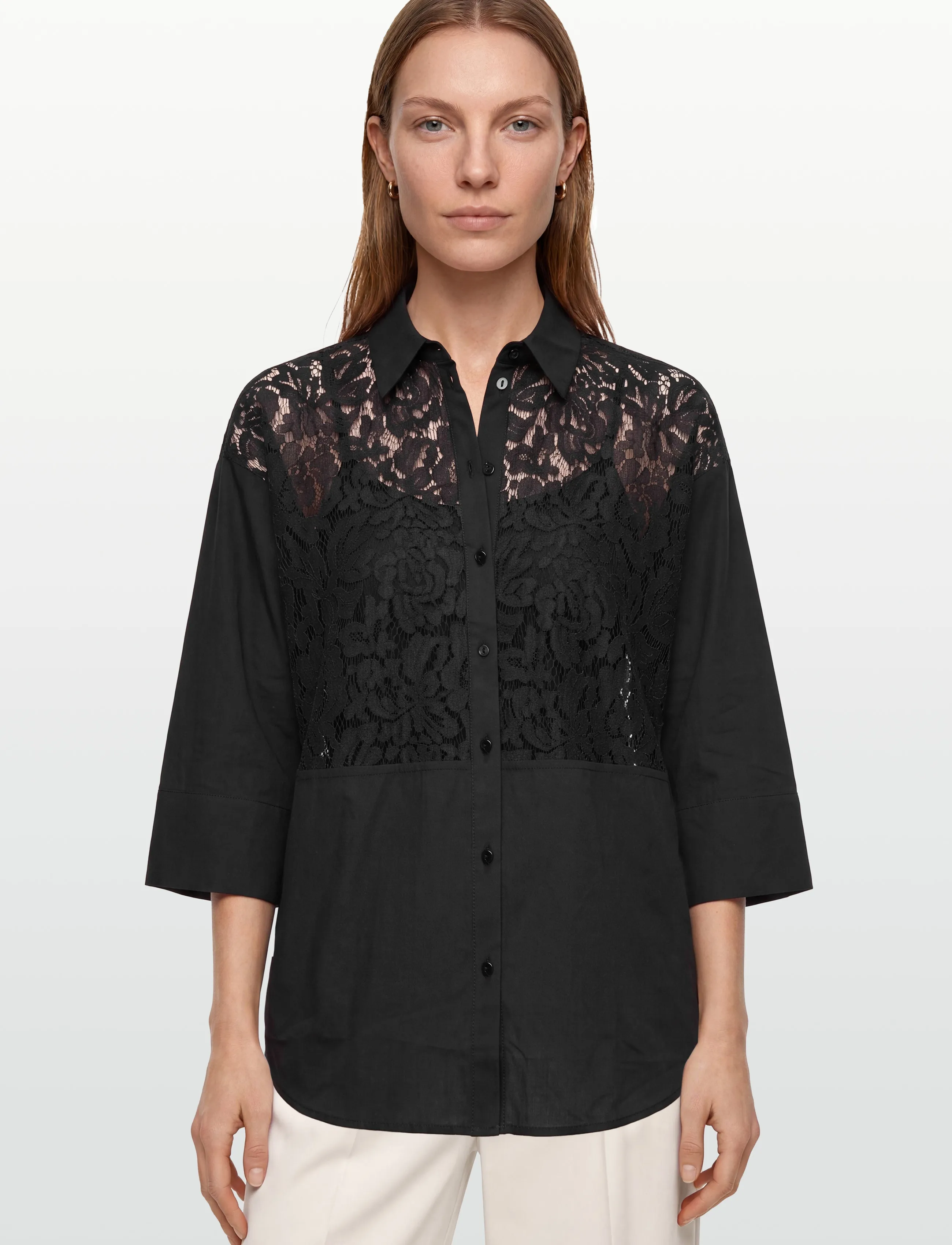 A-View - Clara shirt - langärmlige hemden - 999 black - 3