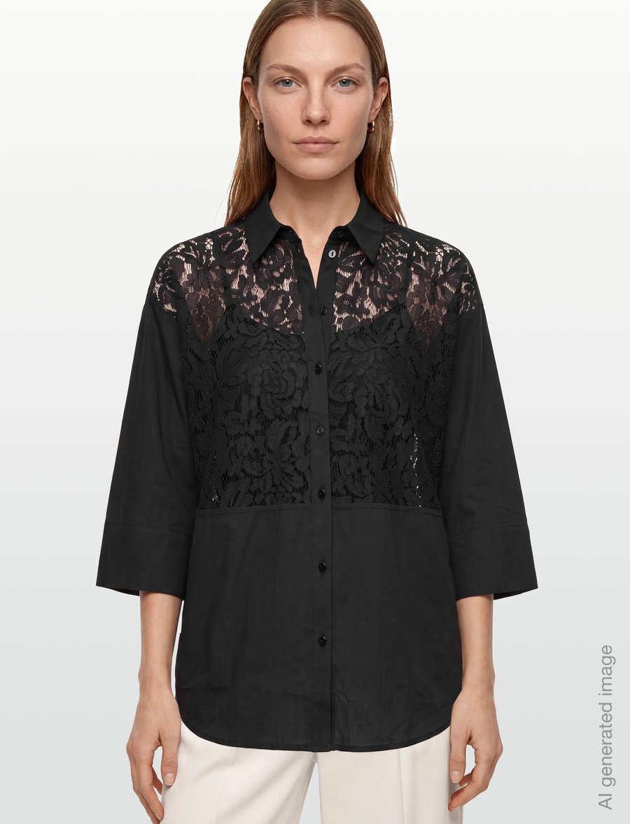 A-View - Clara shirt - langärmlige hemden - 999 black - 3