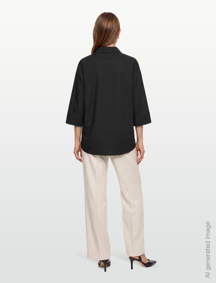 A-View - Clara shirt - langärmlige hemden - 999 black - 4
