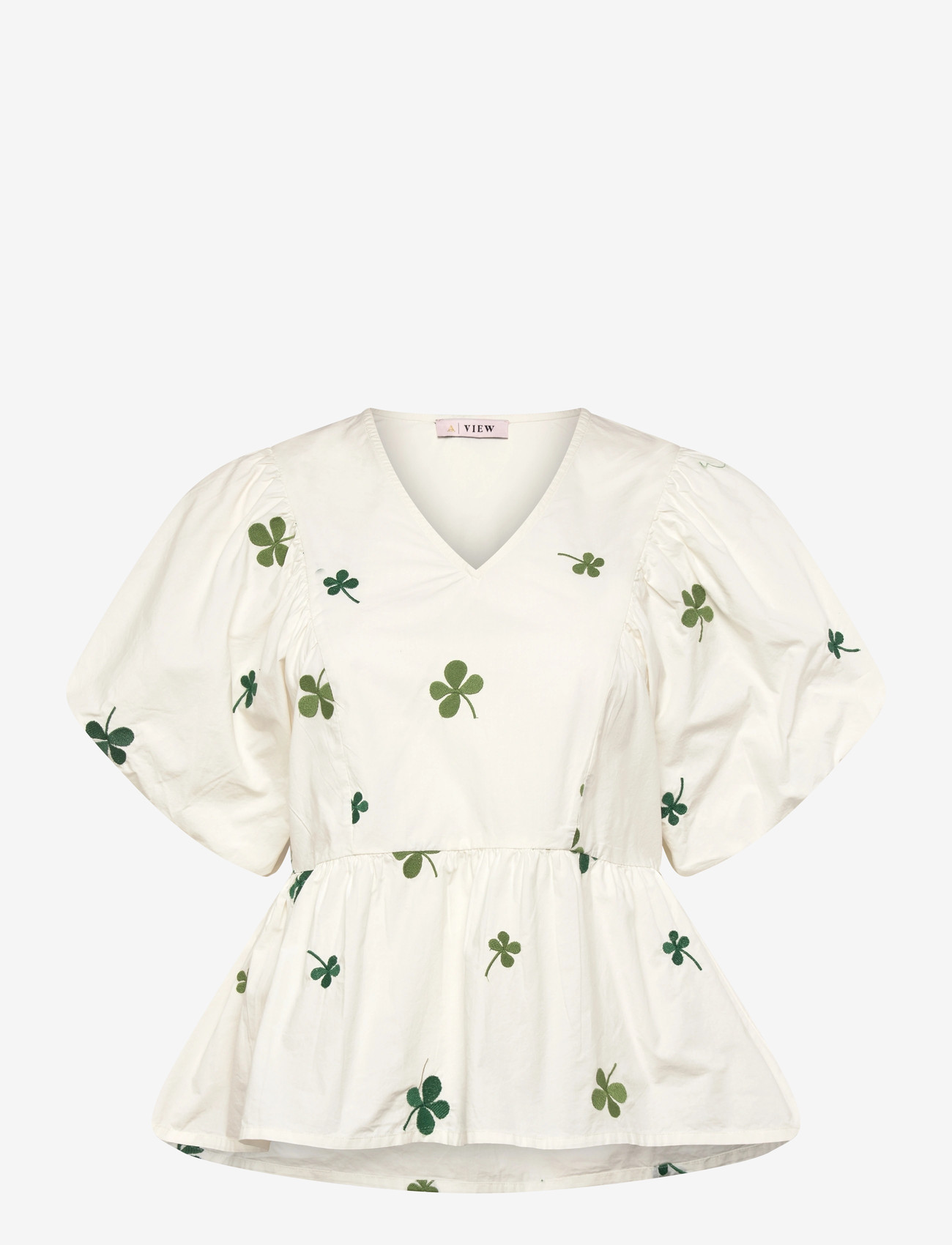 A-View - Albertine blouse - lühikeste varrukatega pluusid - off white - 0