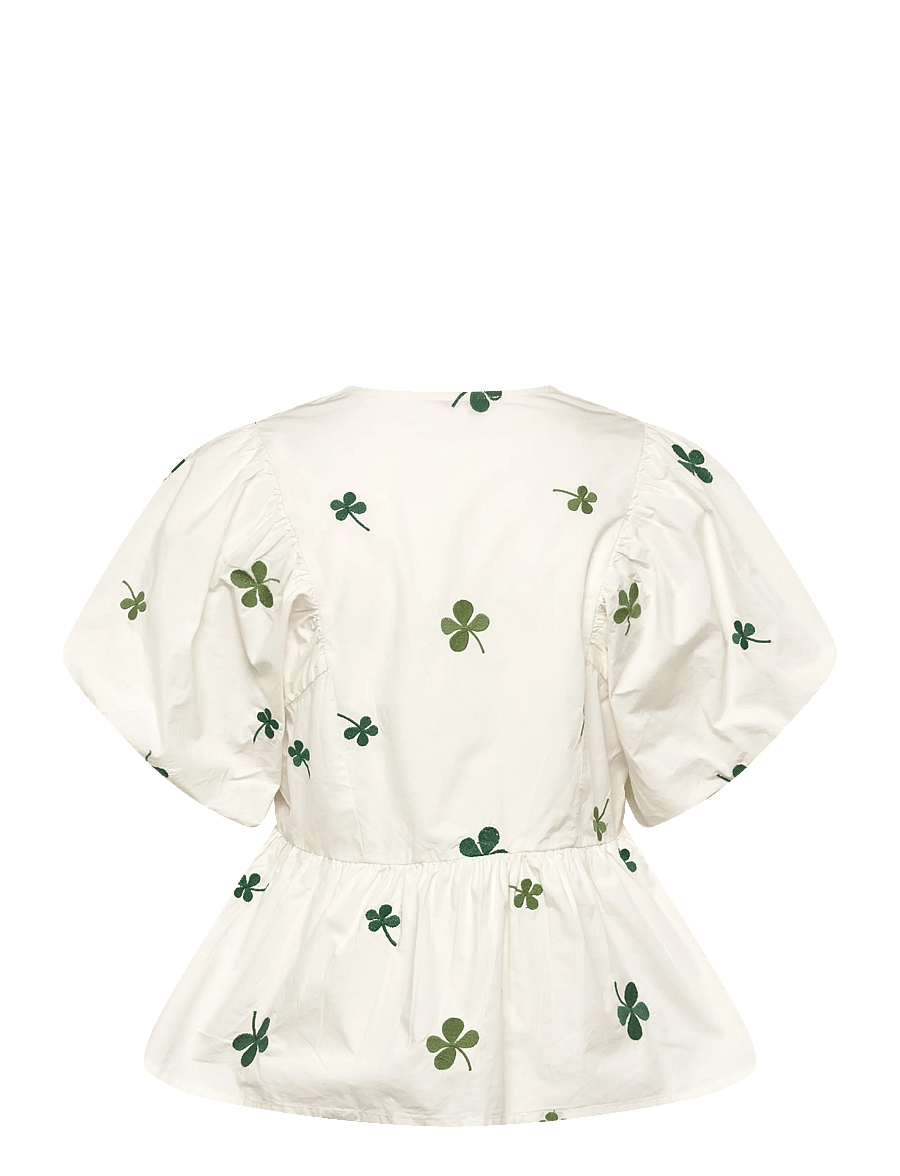 A-View - Albertine blouse - kortärmade blusar - off white - 2