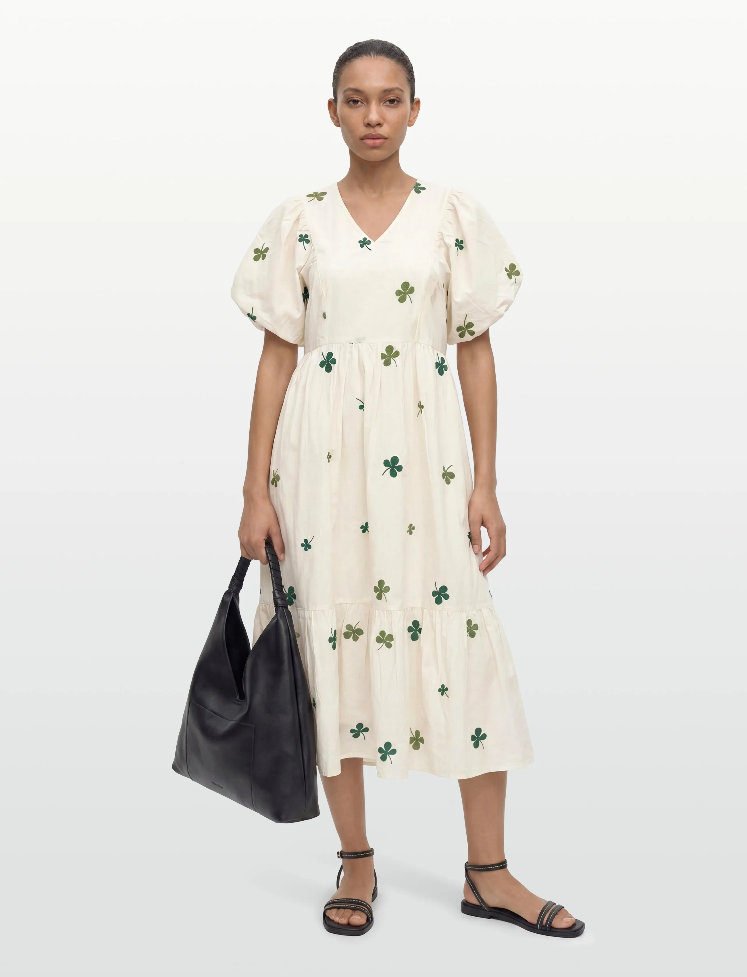A-View Albertine dress - Kleider - 005 OFF WHITE / cream