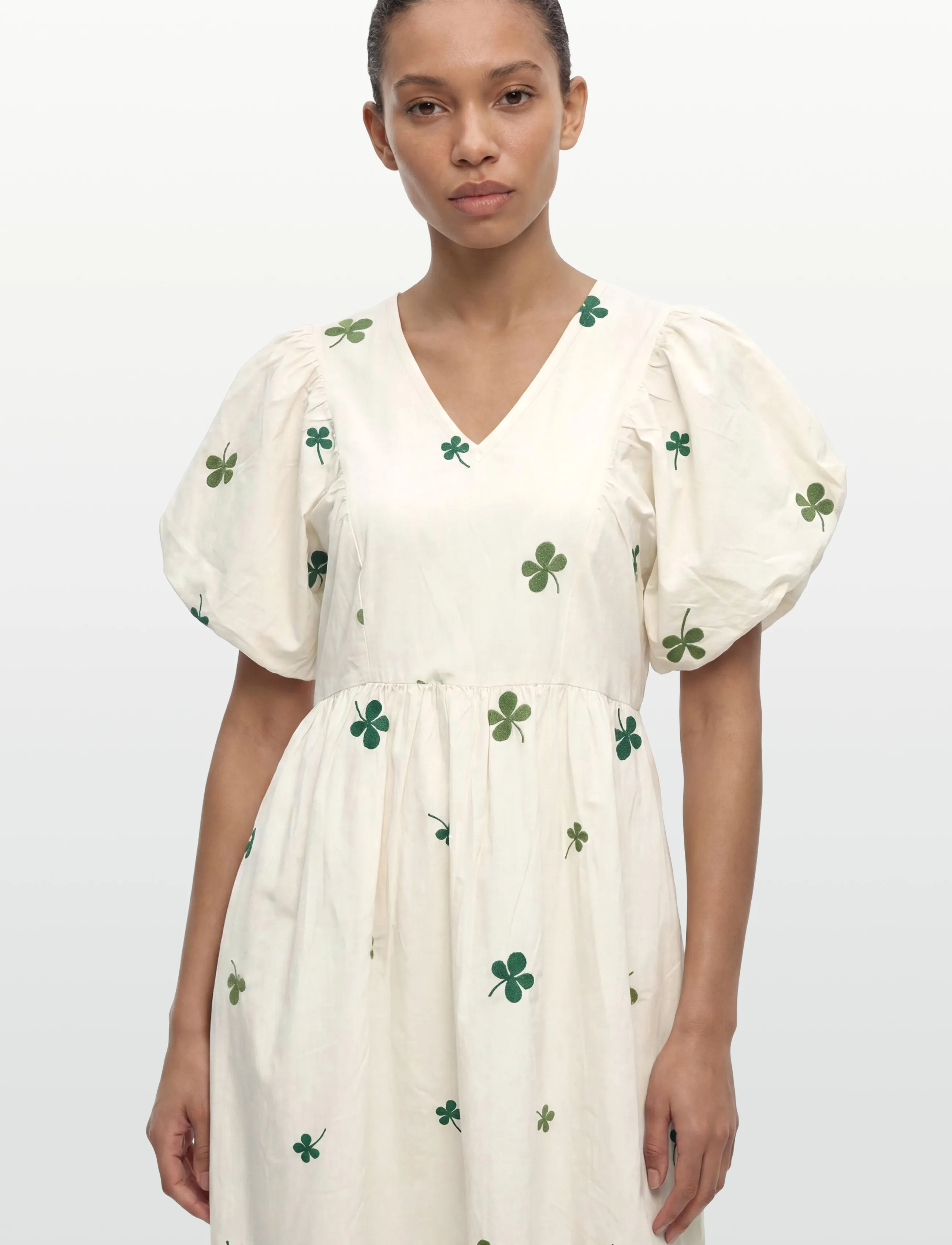 A-View - Albertine dress - midiklänningar - 005 off white - 3