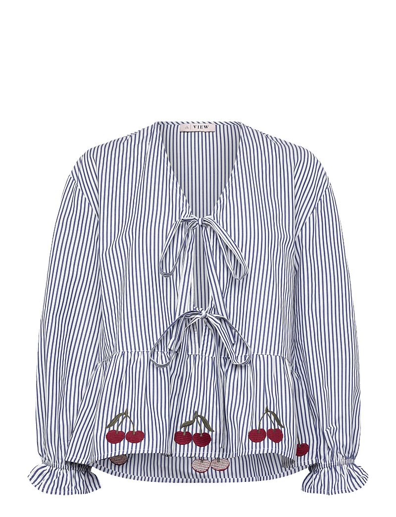 A-View - Alize blouse - pikkade varrukatega pluusid - blue/white stribe - 0
