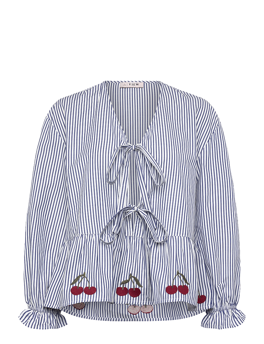 A-View - Alize blouse - langärmlige blusen - blue/white stribe - 1