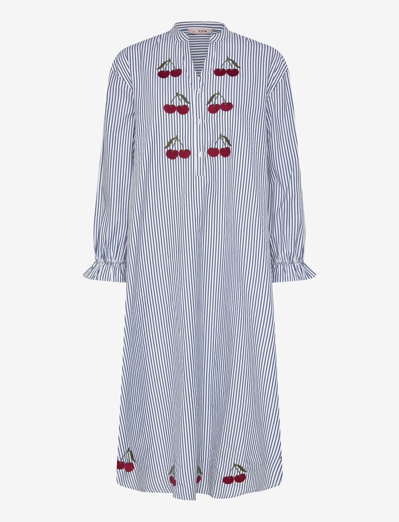 A-View - Alize dress - sommarklänningar - 112 blue/white stribe - 0