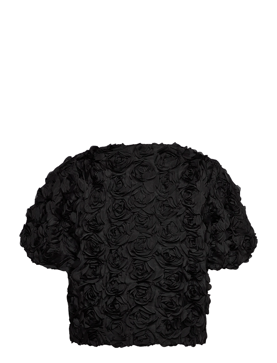 A-View - Rosie jacket - kurzärmelige blusen - black - 1