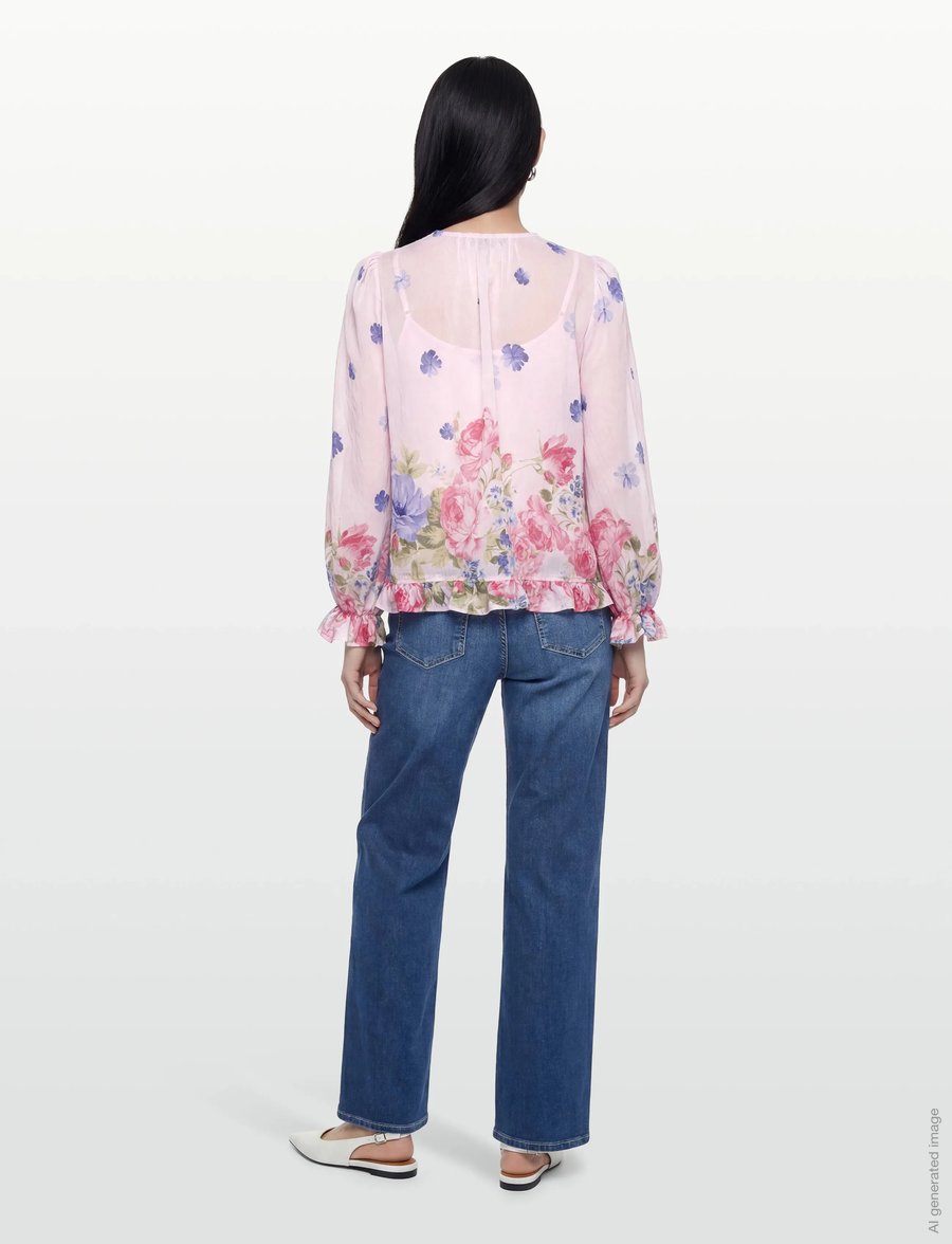 A-View - Fleur blouse - langärmelige blusen - rose/pink - 4