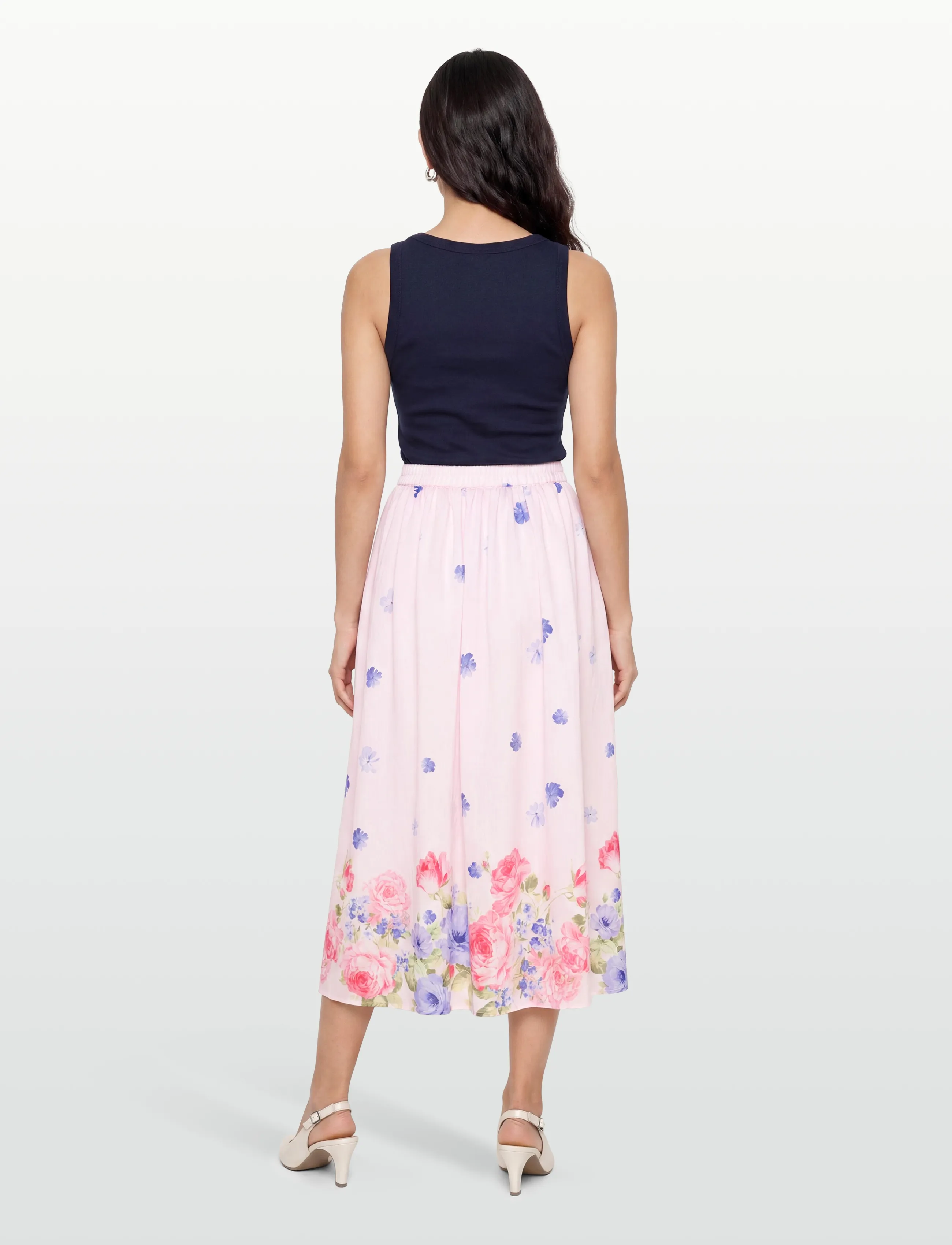 A-View - Fleur skirt - maksiseelikud - rose/pink - 4