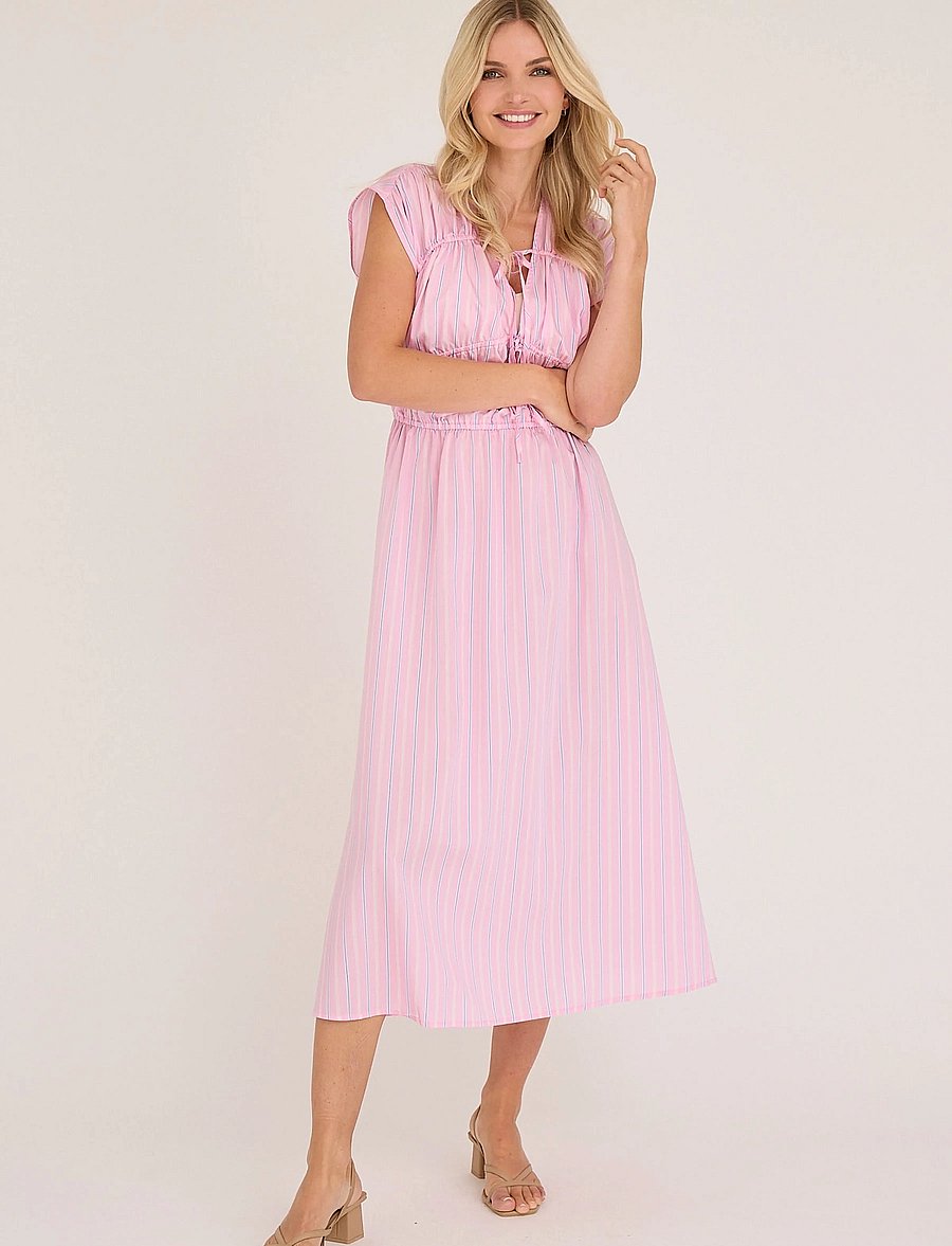 A-View - Vifina dress - sommerkleider - pink/blue - 0