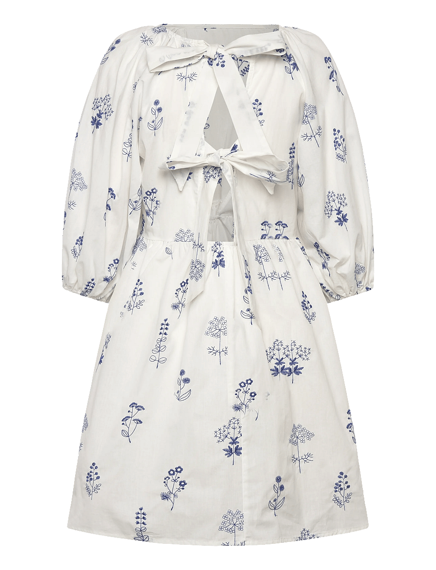 A-View - Agnelia dress - confirmation - white/blue - 2
