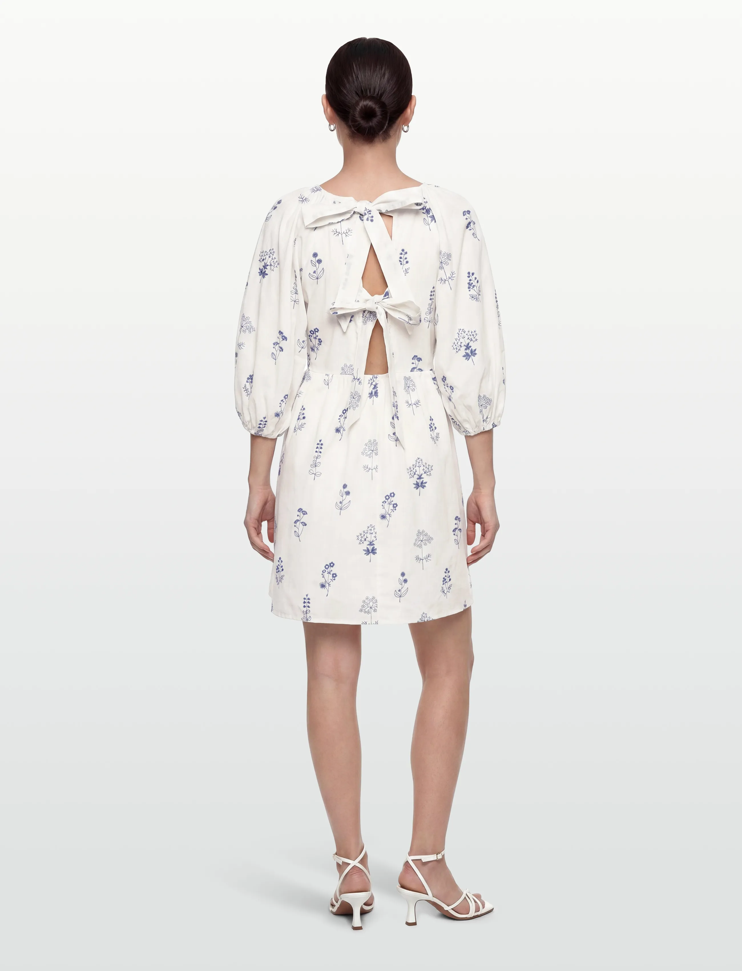 A-View - Agnelia dress - kurze kleider - white/blue - 4