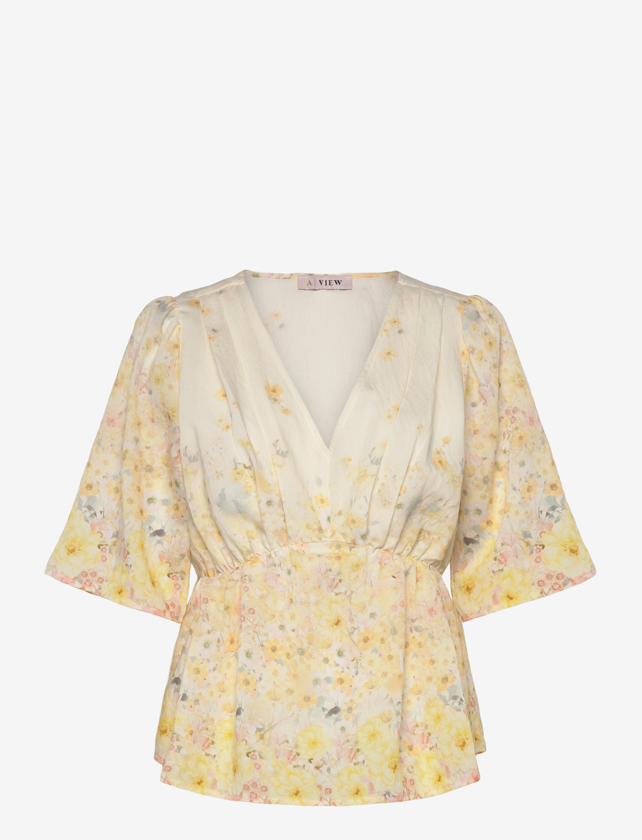 A-View - Aurora blouse - blouses korte mouwen - pale yellow - 0