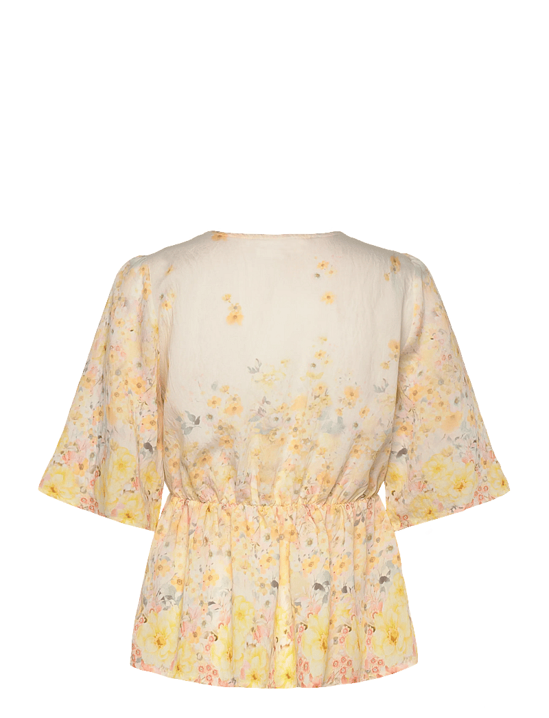 A-View - Aurora blouse - kurzämlige blusen - pale yellow - 1