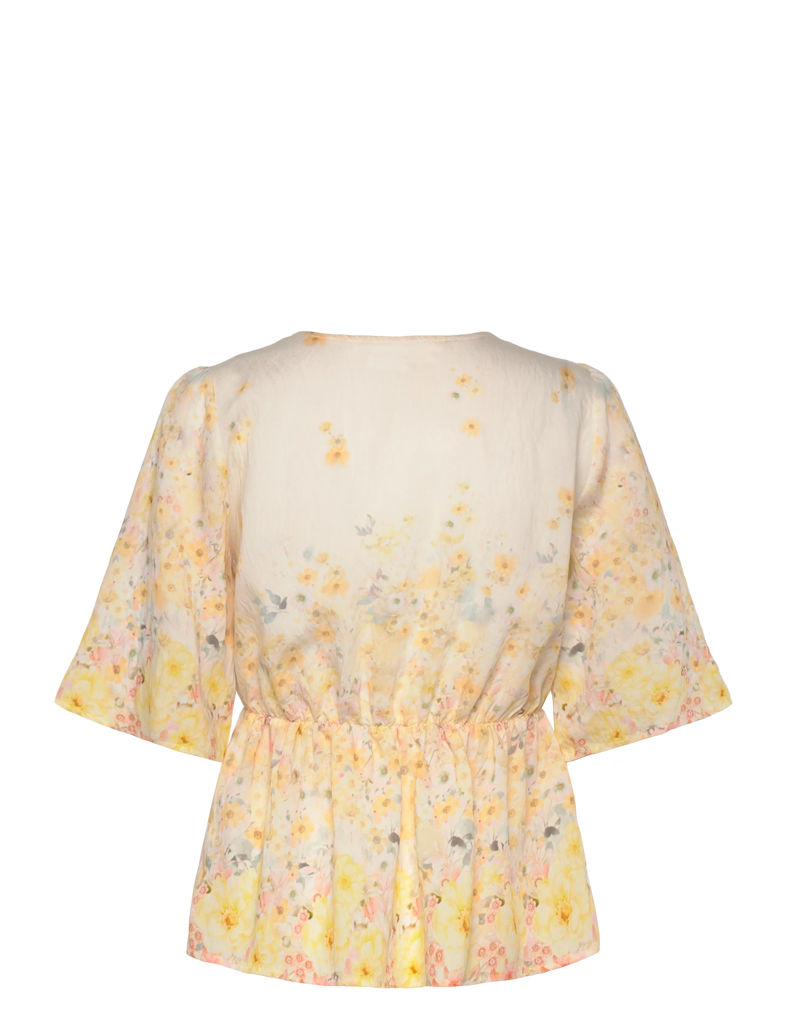 A-View - Aurora blouse - palaidinės trumpomis rankovėmis - pale yellow - 1