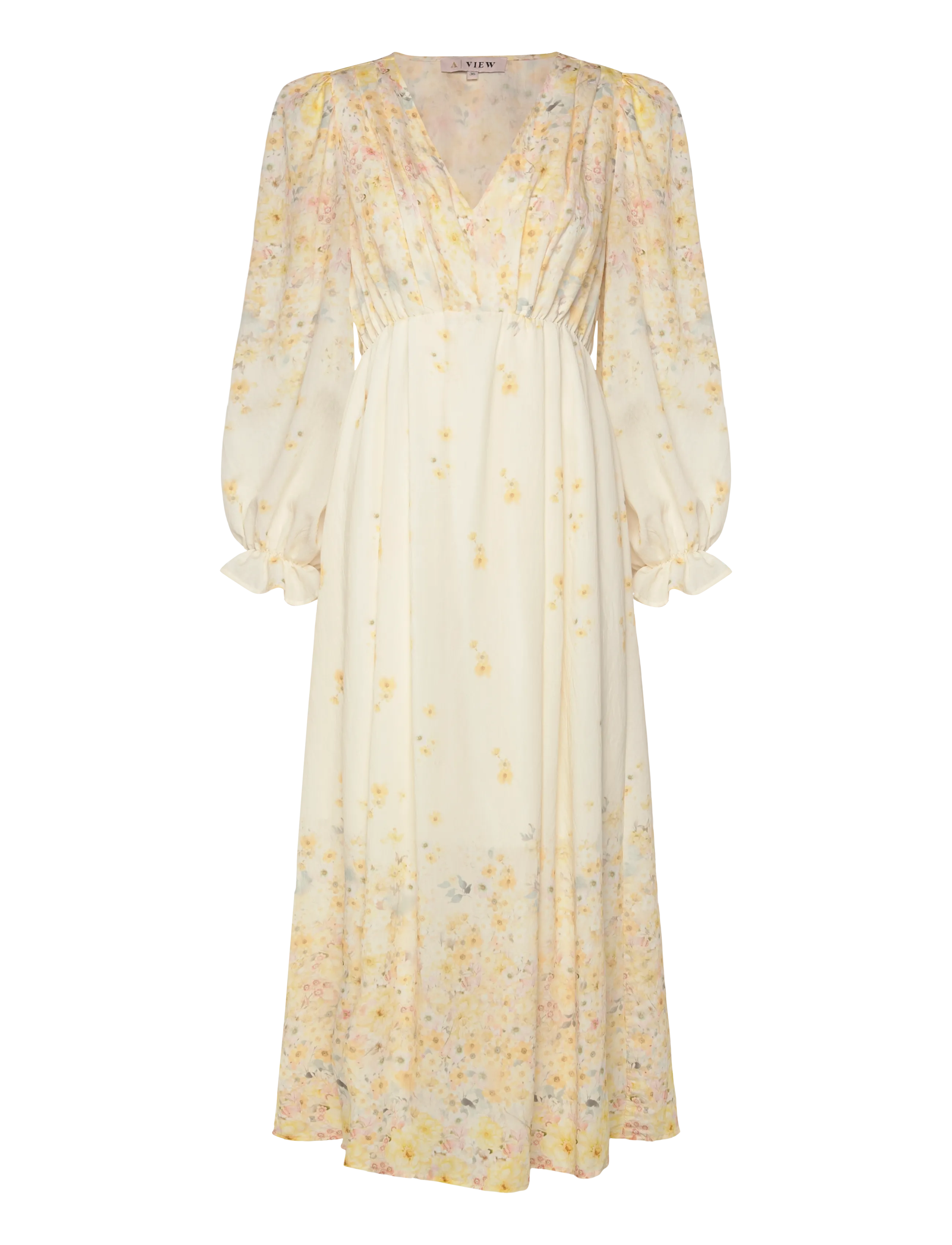A-View Aurora dress - Maxi-jurken - PALE YELLOW / yellow